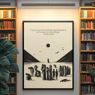 Minimalistische Christelijke muurkunst – Bijbelver Poster