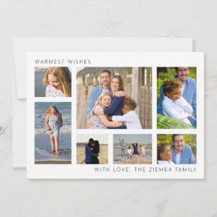 Minimalistische Christmas Photo Collage Kaart