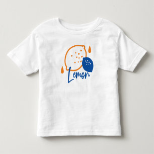 Minimalistische citroenlijnkunst - moderne citrusv kinder shirts