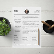 Minimalistische Clean Resume Sjabloon