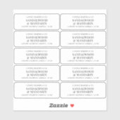 Minimalistische Clear Candle Tin 3x1" Rectangle La Sticker (Vel)