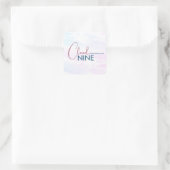 Minimalistische Cloud Nine zachte blauwe bruidsdou Vierkante Sticker (Tas)