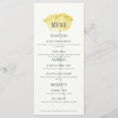 Minimalistische Coral Flower Two Entree Menu (Voorkant)