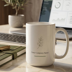 Minimalistische corporate koffiemok voor werknemer