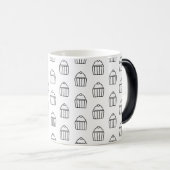Minimalistische Cupcake Pattern Mok (Voorkant rechts)