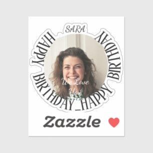 minimalistische Custom-Cut Sticker