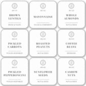 Minimalistische Custom Logo Pantry Management Labe Sticker (Voorkant)