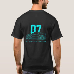 Minimalistische Cyberpunk No 07 Blockcore T-shirt