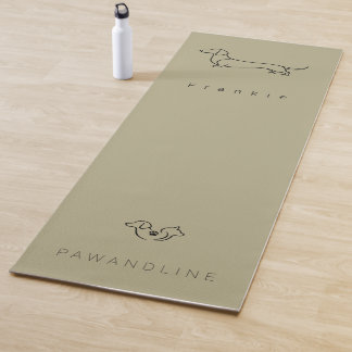 Minimalistische Dachshund Yoga Mat | Aangepaste hu