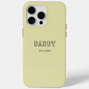 Minimalistische Daddy EST iPhone / iPad hoesje