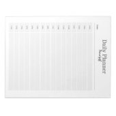 Minimalistische dagelijkse planner -  naam notitieblok (Voorkant)