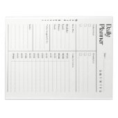 Minimalistische dagelijkse planner notitieblok (Voorkant)