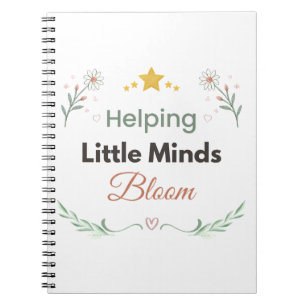 Minimalistische Daisy Botanische Lerares Bloem Notitieboek
