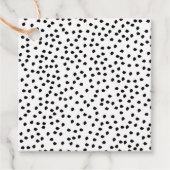Minimalistische Dalmatische Vlekken Eenvoudig Mode Bedankjes Labels (Voorkant)
