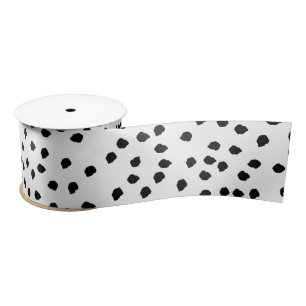 Minimalistische Dalmatische Vlekken Eenvoudig Mode Lint