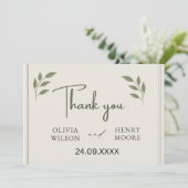 Minimalistische Dank Je Favorietendoos Bedankkaart (Staand voorkant)