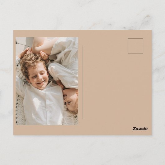 Minimalistische dankbare + gezegende Thanksgiving Briefkaart (Achterkant)