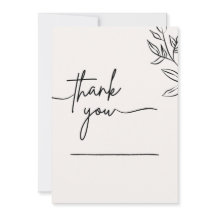 Minimalistische Dankkaart | Elegante Dankkaart