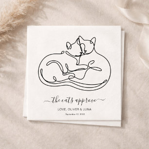 Minimalistische De Katten Goedkeuren Honden Huweli Servet