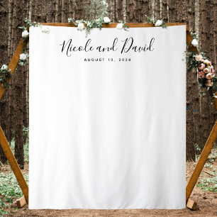Minimalistische decoratie achterwand voor trouwrec wandkleed