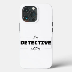 Minimalistische Detective Edition iPhone 13 Pro Ho Hoesje