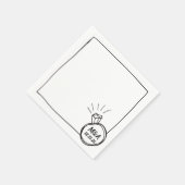 Minimalistische Diamond Ring Wedding Engagement Pa Servet (Hoek)