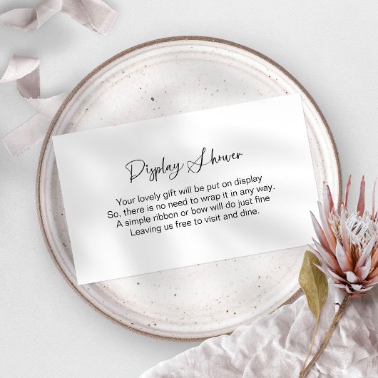 Minimalistische Display Douche Behuizing Kaart