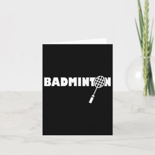 Minimalistische Dminton - Racquet Shuttle Dminton Kaart