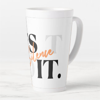 Minimalistische 'Doe het gewoon'-stilte citaat Hog Latte Mok