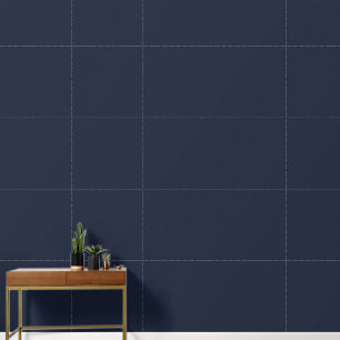 Minimalistische donkerblauwe effen effen kleur mod behang