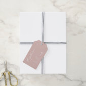 Minimalistische doop dank u label cadeaulabel (Met Touw)