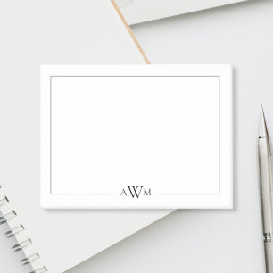 Minimalistische Driedelige Monogram Post-it® Notes