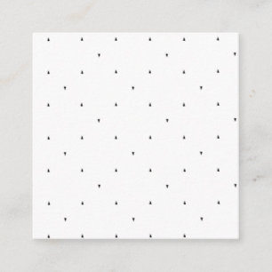 Minimalistische driehoek patroon hangmap set contactkaartje