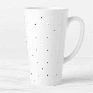 Minimalistische driehoek patroon mapjes set latte mok
