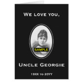 Minimalistische & Duidelijke Herinneringen Kaart + (Voorkant)