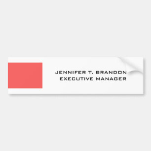 Minimalistische Duidelijke Moderne Professionele N Bumpersticker