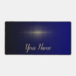 Minimalistische dynamische pulsar Abstracte gouden Bureaumat