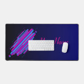 Minimalistische dynamische stromende bubbels bureaumat (Keyboard & Muis)