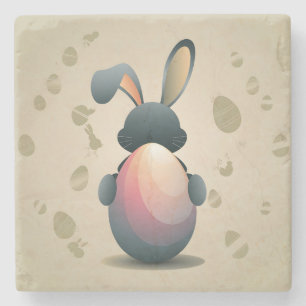 Minimalistische Easter Elegance Stenen Onderzetter
