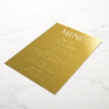 Minimalistische Echt Gouden Folie Elegante Trouwme