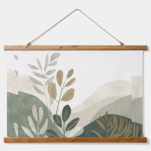 Minimalistische Eco-wandkunst Houten wandtapijt Hangend Wandkleed