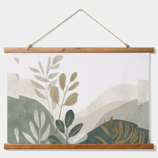 Minimalistische Eco-wandkunst | Houten wandtapijt  Hangend Wandkleed
