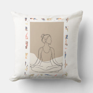 Minimalistische Eénlijn Vrouw Portret Kussen