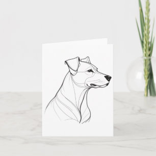 Minimalistische eenregelige tekening van een Stick Kaart
