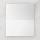 Minimalistische Eenvoudige  bladeren bruiloft (Binnenkant ongevouwen)