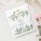 Minimalistische Eenvoudige bladeren bruiloft Bedankzakje (Gezegeld)