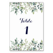 Minimalistische Eenvoudige bladeren bruiloft Kaart (Voorkant)