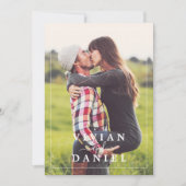 Minimalistische Eenvoudige Boho Moderne Rustieke F Kaart (Voorkant)