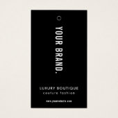 Minimalistische eenvoudige kleding Boutique Label  Visitekaartje (Voorkant)