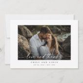 Minimalistische eenvoudige liefde en Bedankt trouw (Voorkant)